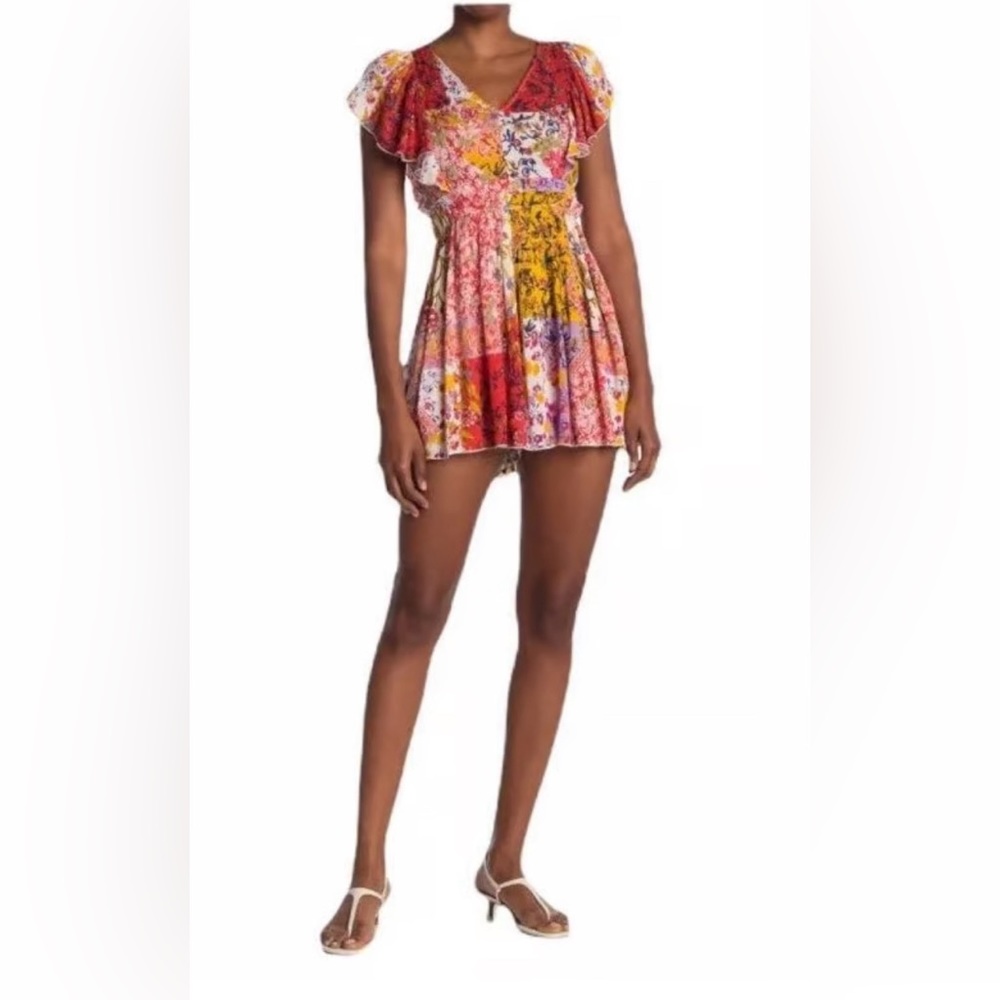 NWT Raga Multicolor Mini Romper Dress